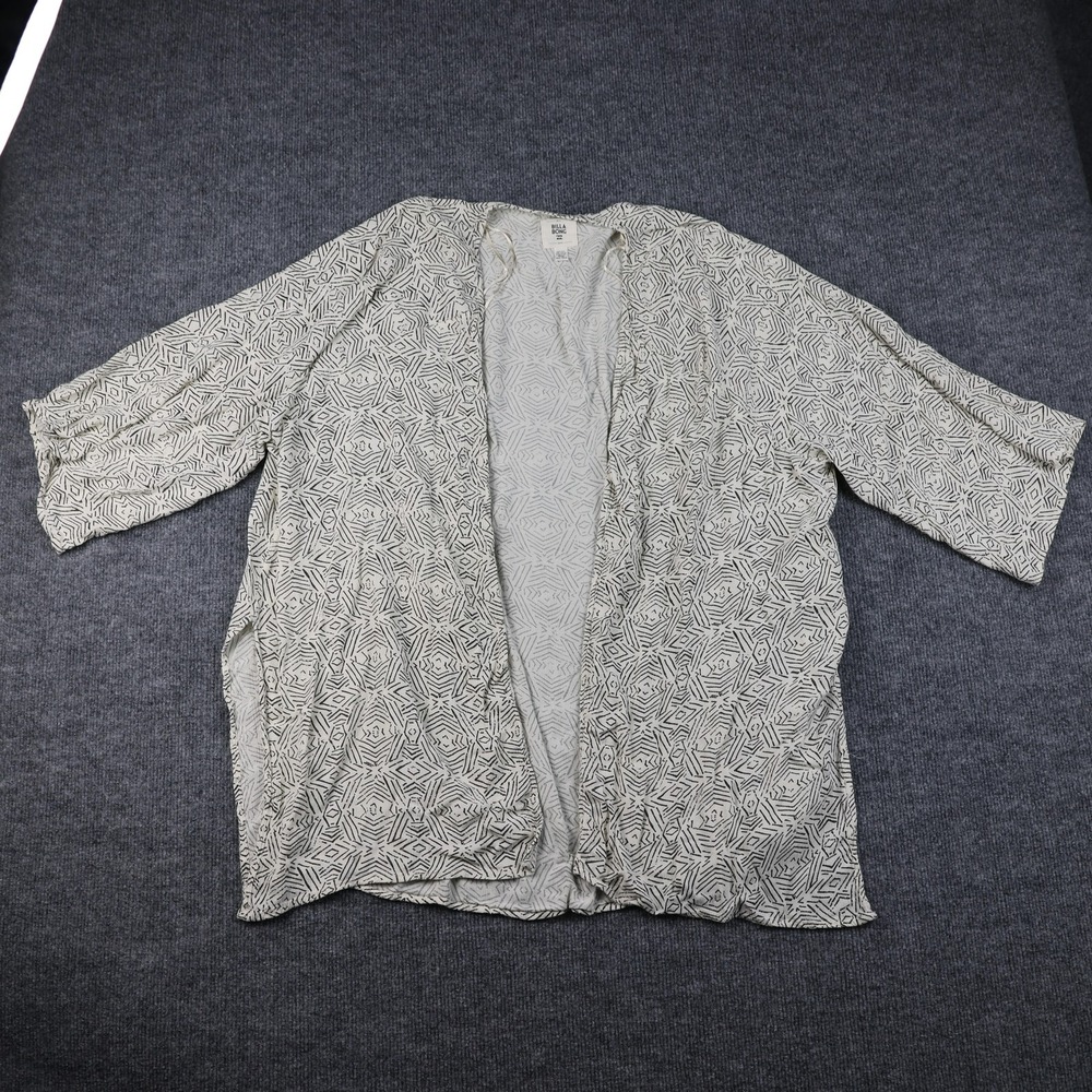 Billabong Kimono Cardigan Womens Medium Large Boho Geometric Lightweight Sweater